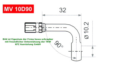 Connector Banjo oog   90&deg;