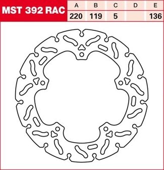 Remschijf (star)  Lucas MST394