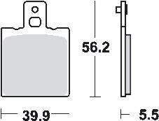 Remblokkenset MCB553*