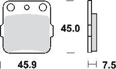 Remblokkenset MCB561 SI*