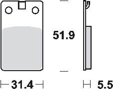 Remblokkenset MCB564*