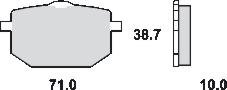 Remblokkenset MCB568 SV*