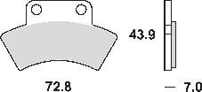 Remblokkenset MCB668 SI*