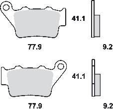 Remblokkenset voor 1 remklauw,  MCB672