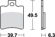 Remblokkenset MCB674 SR*