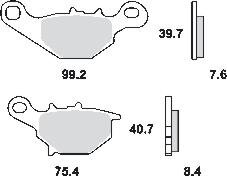 Remblokkenset MCB679 SR*