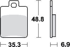 Remblokkenset MCB695 SR*