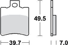 Remblokkenset MCB696 SR*