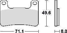 Remblokkenset Sinter Racing MCB752SRT