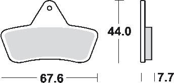 Remblokkenset MCB763 SI*