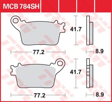 Remblokkenset MCB784SH