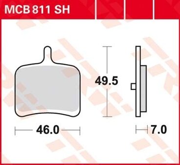 Remblokkenset MCB811 SH*