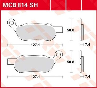 Remblokkenset MCB814 SH*