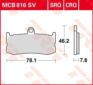 Remblokkenset MCB816 CRQ*