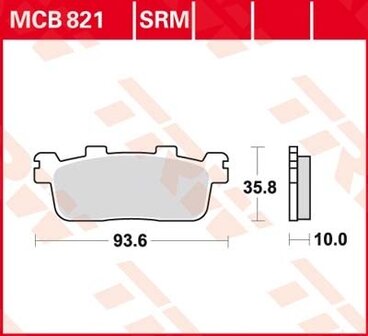 Remblokkenset MCB821*