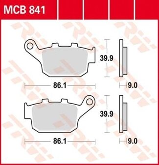 Remblokkenset MCB841SH