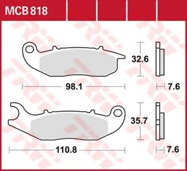 Remblokkenset MCB818*