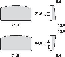 Remblokkenset  SBS520HF