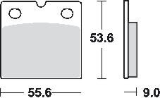 Remblokkenset  voor 1 remklauw,  MCB19