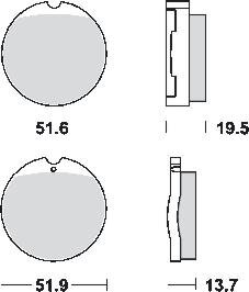 Remblokkenset  MCB35*