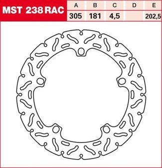 Remschijf (star)  Lucas MST238RAC