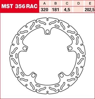 Remschijf (star)  Lucas MST356RAC