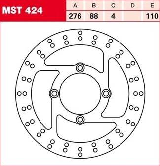 Remschijf (star)  Lucas MST424