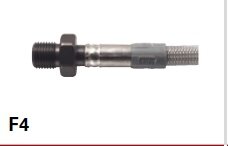 Connector buitendraad F4  M10 x 1 met binnenkegel van 90&deg; (Suzuki)