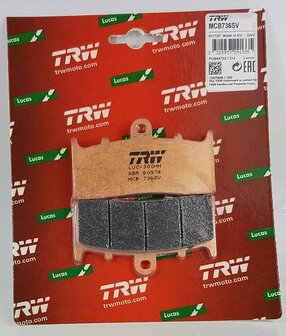 R850R 1999-2007 (R28) Remblokkenset Sinter voor 1 remklauw, MCB736SV