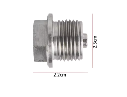 Aftapplug M18 x 1,5 met magneet