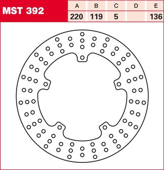 Remschijf (star)  Lucas MST392