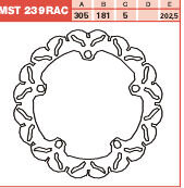 Remschijf (star)  Lucas MST239RAC