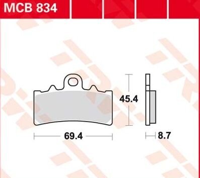 Remblokkenset MCB834