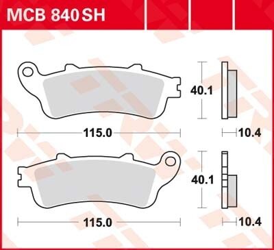 Remblokkenset MCB840SH