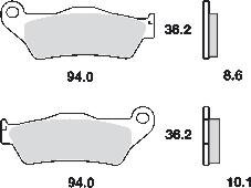 Remblokkenset MCB707