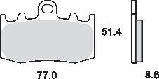 Remblokkenset voor 1 remklauw, MCB748