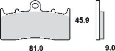 R850R 1999-2007 (R28) Remblokkenset MCB736SV