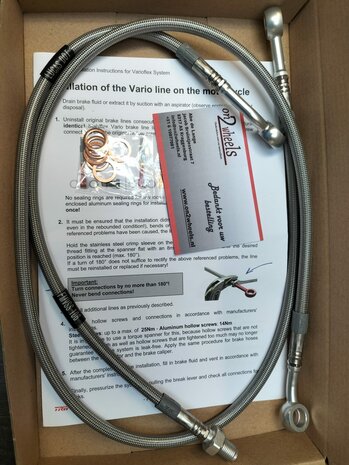 ABS bypass omleidingset BMW R1200GS uit bouwjaar 2003-2007 RVS Transparant 
