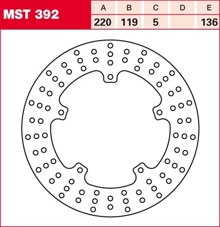 Remschijf (star)  Lucas MST392