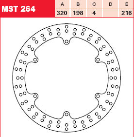 Remschijf (star)  Lucas MST264