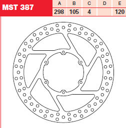 Remschijf (star)  Lucas MST387