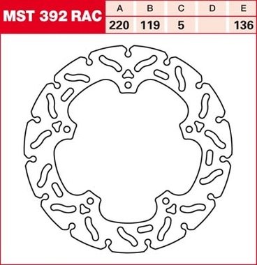 Remschijf (star)  Lucas MST394