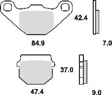 Remblokkenset   mcb519 SI*