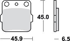 Remblokkenset MCB554 SI*