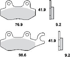 Remblokkenset MCB663 SR*