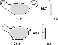 Remblokkenset MCB679 SI*