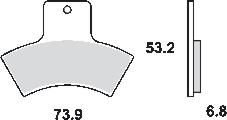 Remblokkenset MCB762 SI*