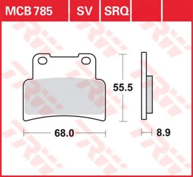 Remblokkenset MCB785*