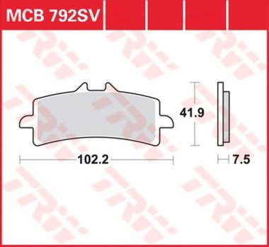 Remblokkenset MCB792 CRQ*