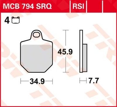 Remblokkenset MCB794 SRQ*